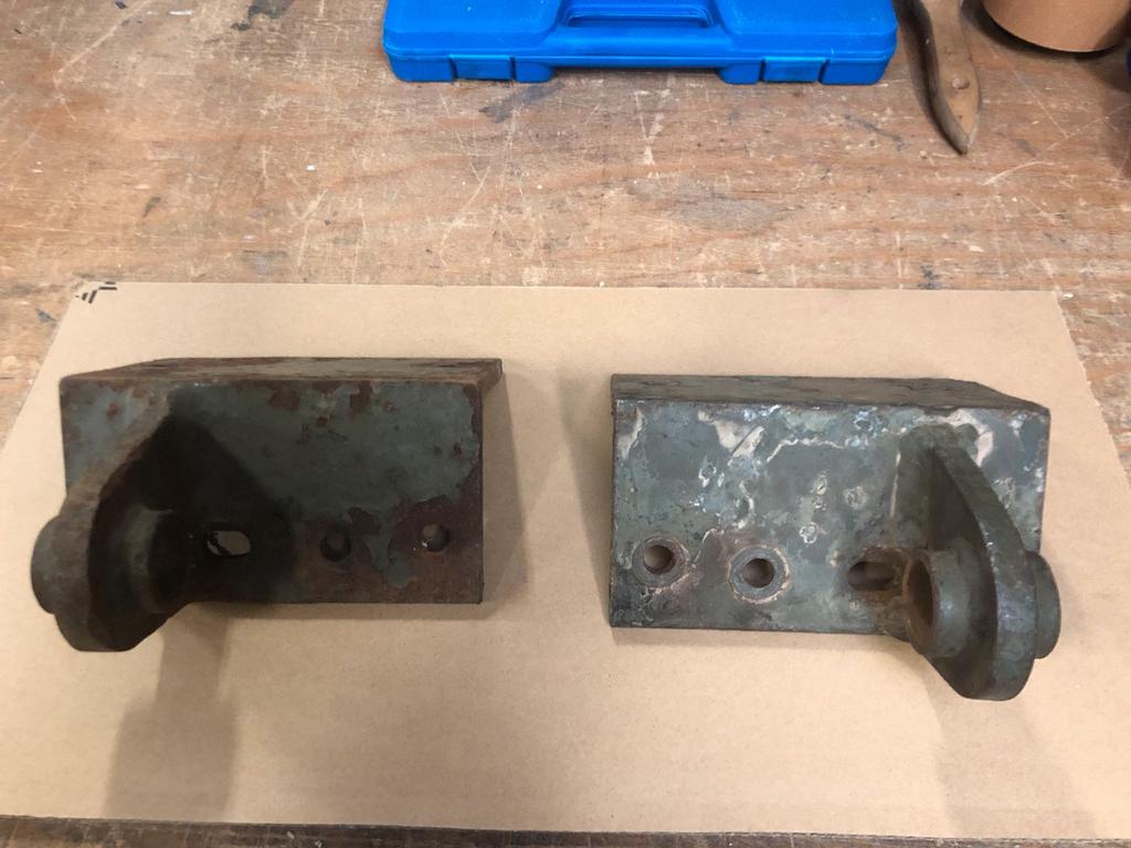Land Rover Lightweight / 109 militair set hijsogen., Ophalen of Verzenden, Gebruikt, Land Rover