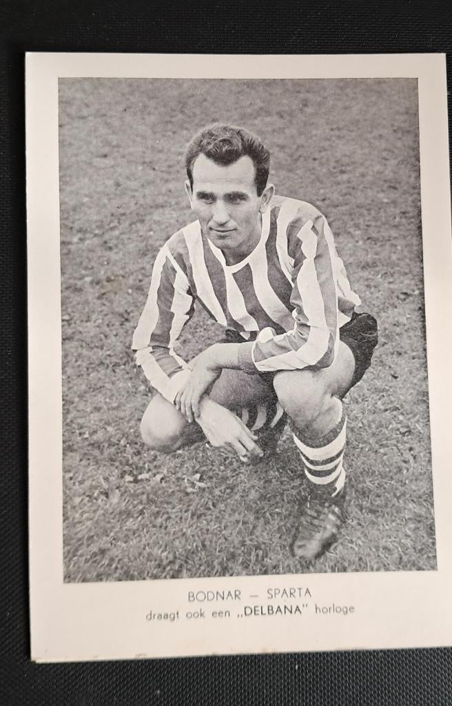 Bela Bodnar , Sparta 1962/1963, Ophalen of Verzenden, Zo goed als nieuw, Sparta, Poster, Plaatje of Sticker