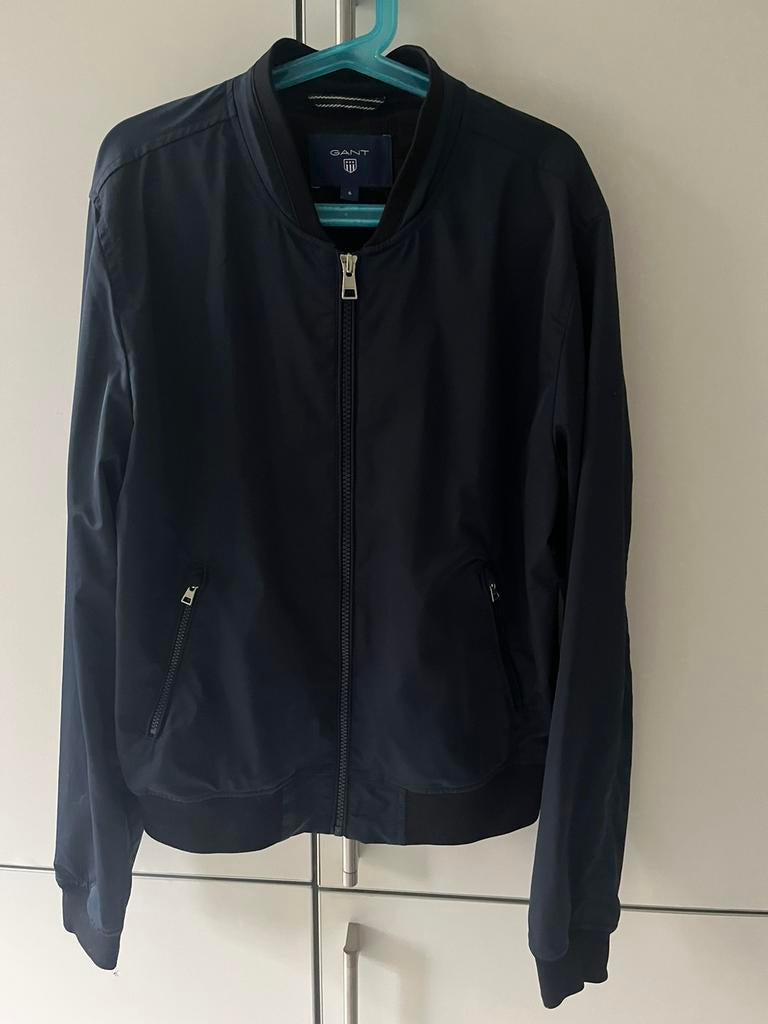 GANT, maat S lente/zomer jas/ bomberjack donkerblauw, Kleding | Dames, Ophalen of Verzenden, Zo goed als nieuw, Maat 36 (S), Blauw