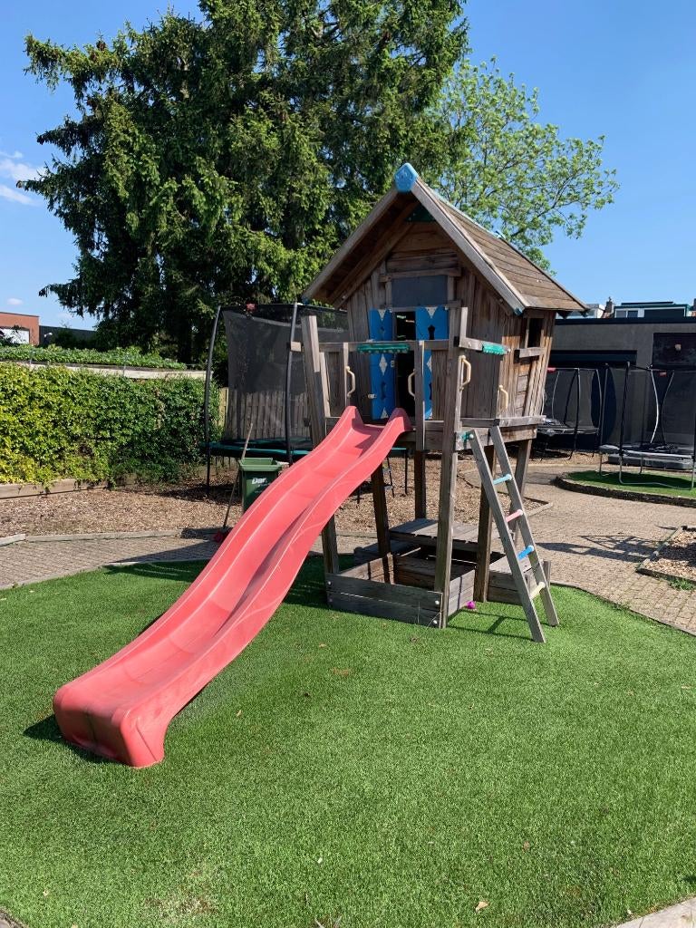 Jungle Gym Crazy Playhouse CXL – showmodel, Ophalen, Gebruikt, Glijbaan