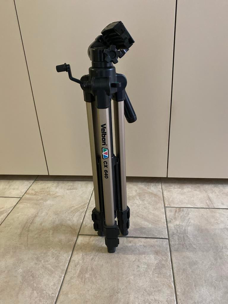 Velbon CX 640 Statief - Nieuwstaat, Max. 160cm, Ophalen of Verzenden, Zo goed als nieuw, 150 tot 175 cm, Driepoot