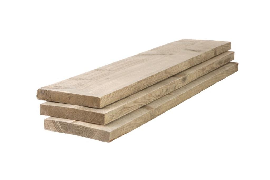 OUD GEMAAKT STEIGERHOUT | Planken | Geschuurd | Gedoubleerd, 25 tot 50 mm, Nieuw, Ophalen of Verzenden, Plank
