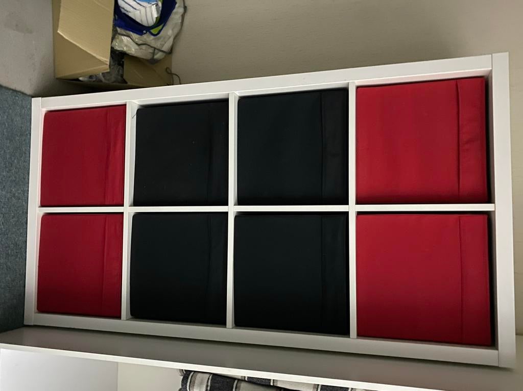 IKEA Kallax Kast met Inzetstukken, Ophalen of Verzenden, Zo goed als nieuw