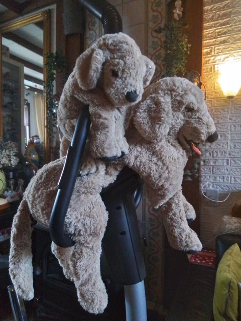 Ikea Knuffel Honden - Moeder en Pup, Ophalen of Verzenden, Zo goed als nieuw, Hond