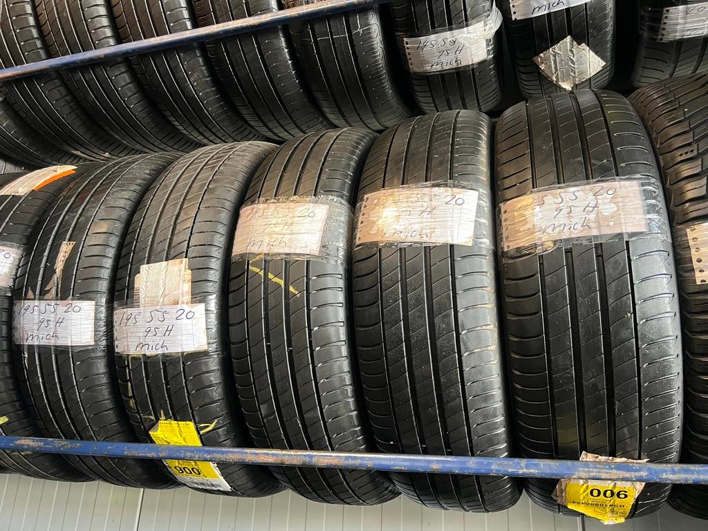 Michelin 195-55-20 Zomerbanden met ruim 6/7mm profiel! 4stuk, Gebruikt, Ophalen of Verzenden, Band(en), Personenwagen