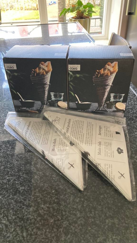 Friet houders / patat houders, Ophalen of Verzenden, Nieuw