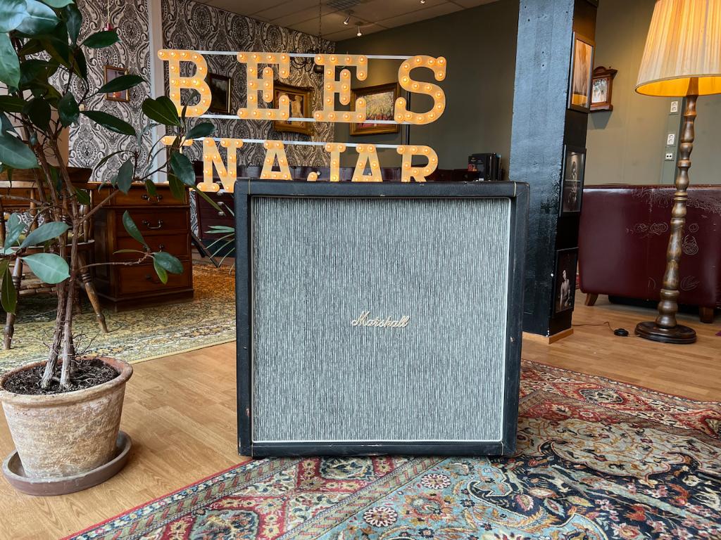 1968 Marshall 1960B 4x12 Pinstripe Bottom Cabinet cab, Gebruikt, Marshall, Ophalen of Verzenden, Bletchley UK