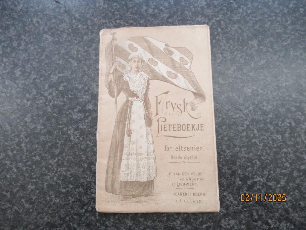 FRIES LIEDBOEKJE-'Frysk Lieteboekje for eltsenien-3e dr-1903, Ophalen of Verzenden, 20e eeuw of later, Gelezen