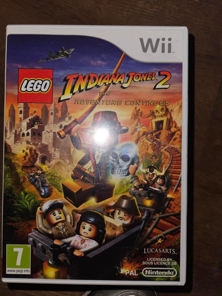 Lego Indiana Jones 2 - Wii, Avontuur en Actie, Gebruikt, 2 spelers, Eén computer