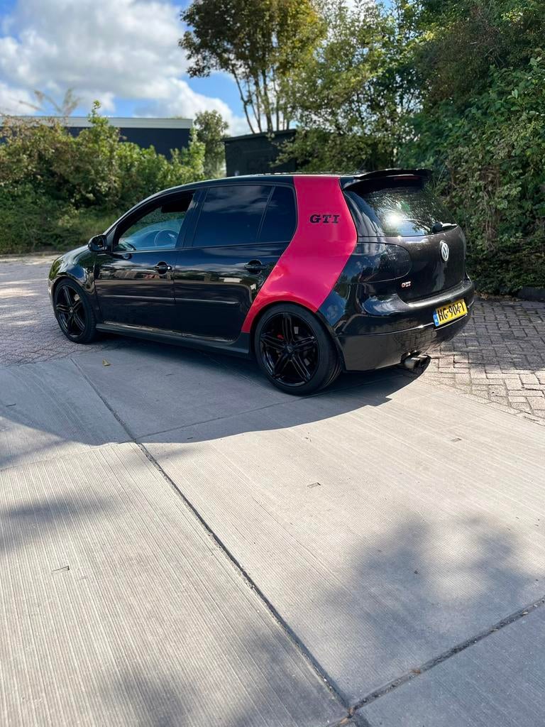 Volkswagen golf 5 gti dsg +-250pk 2005 Zwart, Stof, Zwart, 4 cilinders, 1984 cc