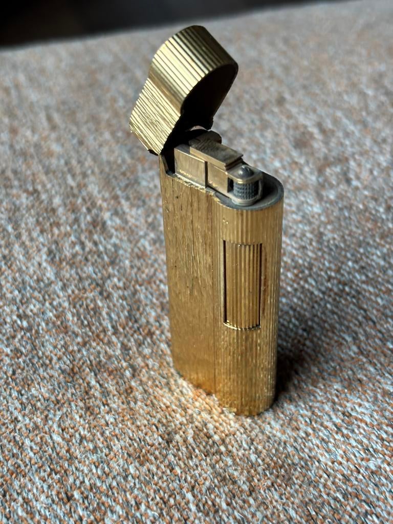 Dunhill S-type 14K gold plated rollagas aansteker, Ophalen of Verzenden, Zo goed als nieuw, Aansteker