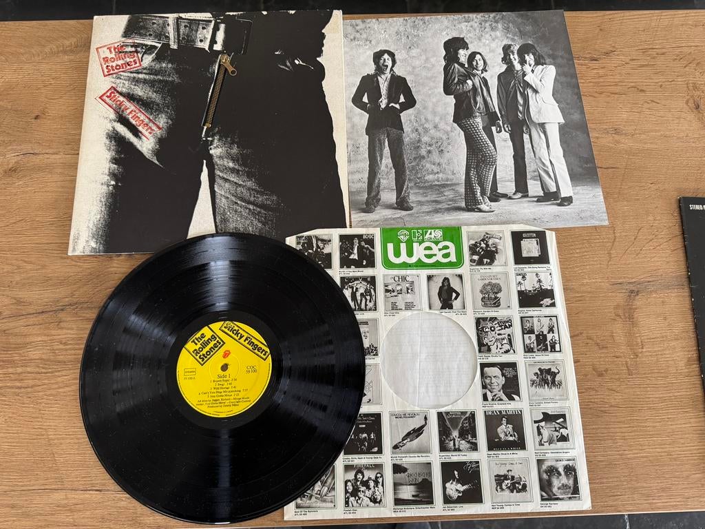 LP The Rolling Stones - Sticky fingers met originele rits, Cd's en Dvd's, Vinyl | Rock, Ophalen, Gebruikt, 12 inch, Poprock