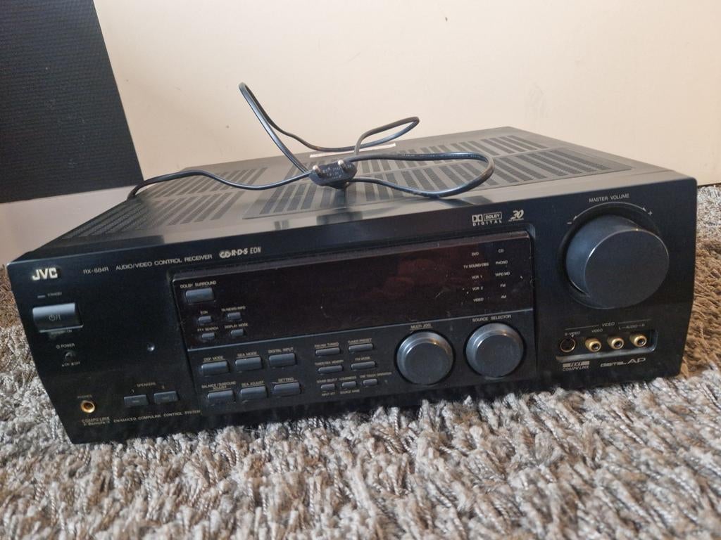 JVC RX-884RBK Stereo Receiver, Audio, Tv en Foto, Versterkers en Receivers, Ophalen, Gebruikt, Stereo, JVC