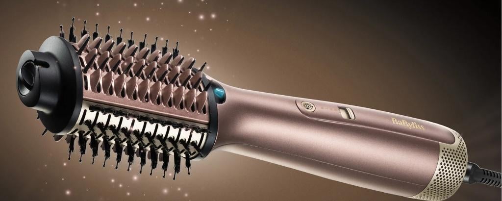 BaByliss AIR POWER VOLUME - Airstyler & borstels - gold, Ophalen of Verzenden, Zo goed als nieuw, Föhn of Haardroger