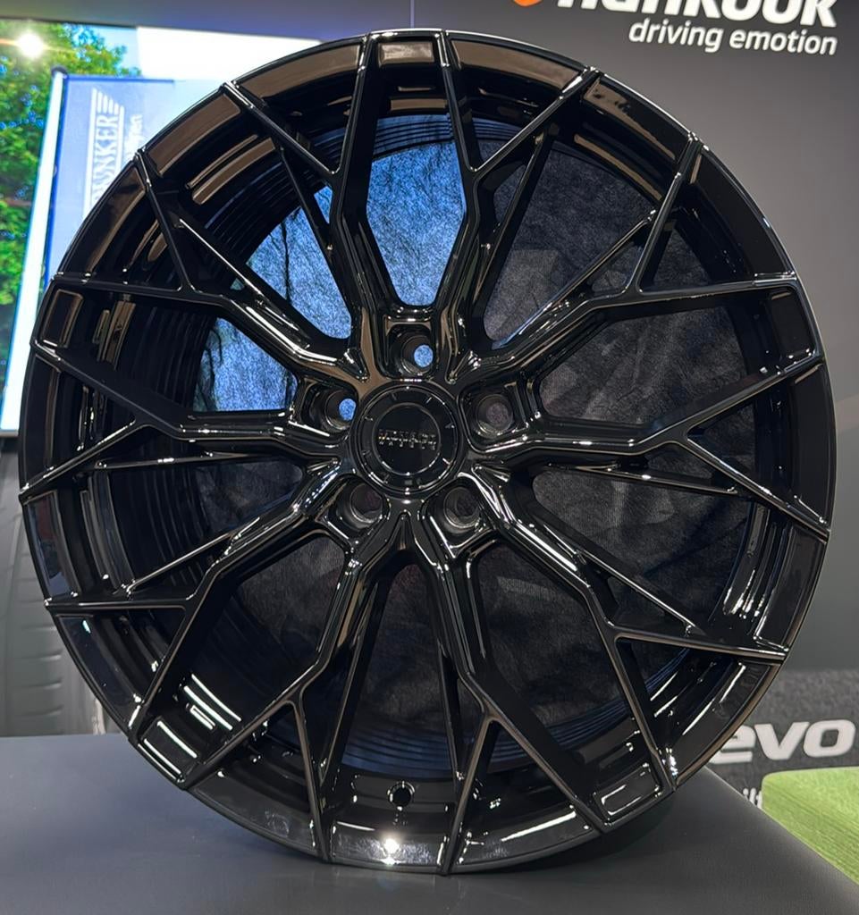 Nieuwe velgen 5x112 VW Golf Audi A3 19" Zwart Monaco FF3, Auto-onderdelen, Banden en Velgen, Monaco, Velg(en), Info@bandenbunker.nl