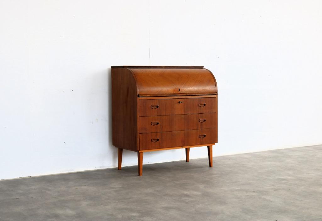 vintage secretaire | kast | jaren 60 | Zweden, Gebruikt, ., Ophalen of Verzenden, .