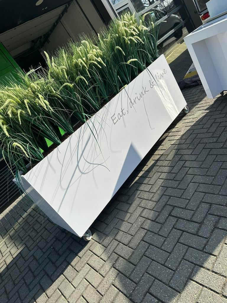 Kantoor kunstplanten bak / bar & koffie meubel / balie, Gebruikt, 100 cm of meer, Ophalen of Verzenden, Binnen