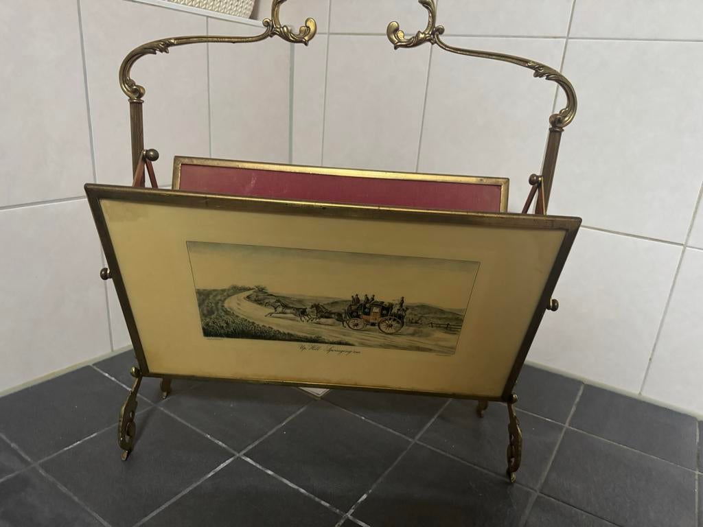 Hollywood Regency Lectuurbak met Prints, Ophalen, Gebruikt