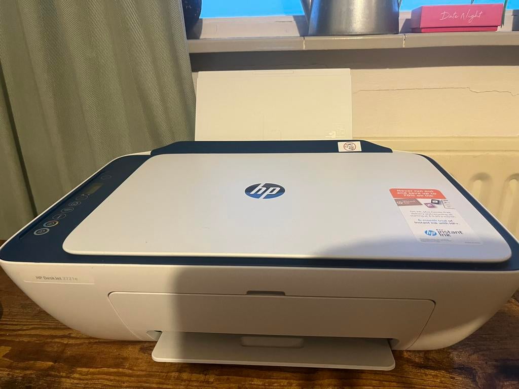 HP DeskJet 2721e All-in-One printer als nieuw, Ophalen of Verzenden, Zo goed als nieuw