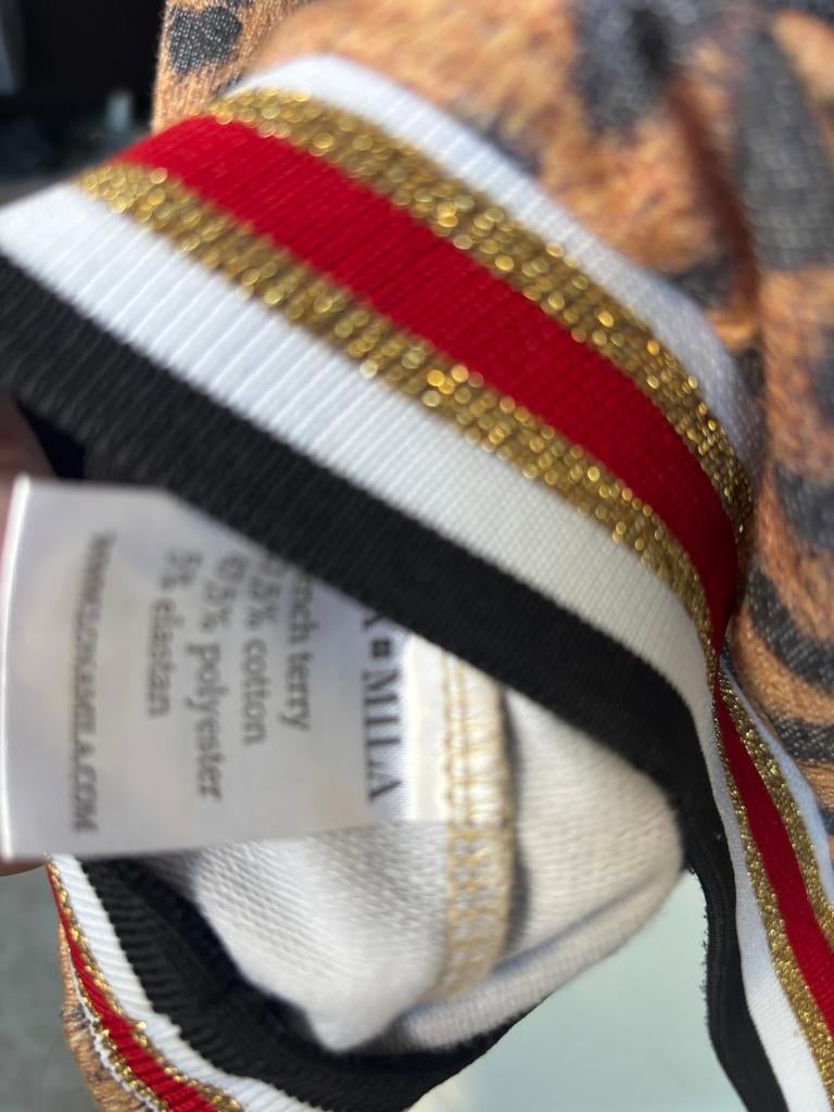 trui leopard Lona & Mila, Kleding | Dames, Verzenden, Zo goed als nieuw, Maat 36 (S), Bruin