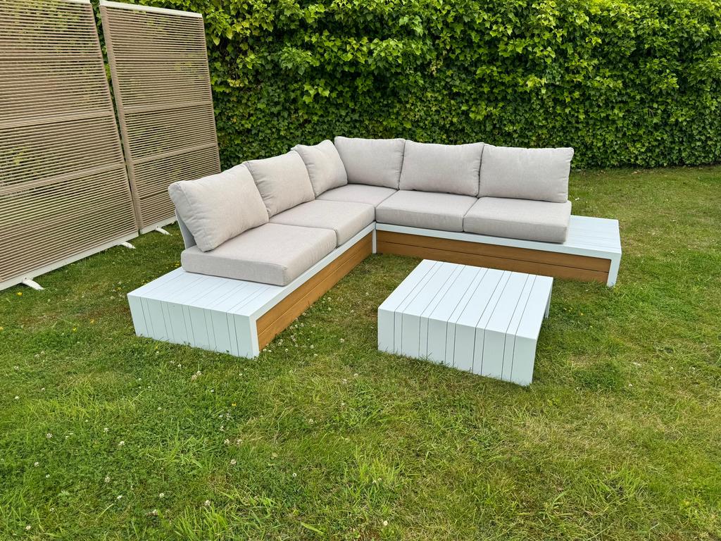 Nieuw loungeset loungebank tuinset IBIZA leegverkoop OP=OP, Tuin en Terras, Meer dan 8 zitplaatsen, Ophalen of Verzenden, Loungeset
