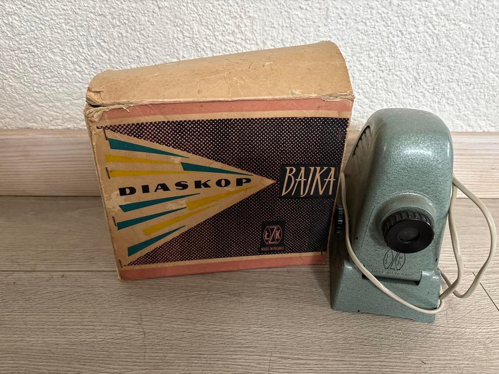 Vintage Poolse Bajka Diaskop filmstrip projector, Ophalen of Verzenden, Gebruikt