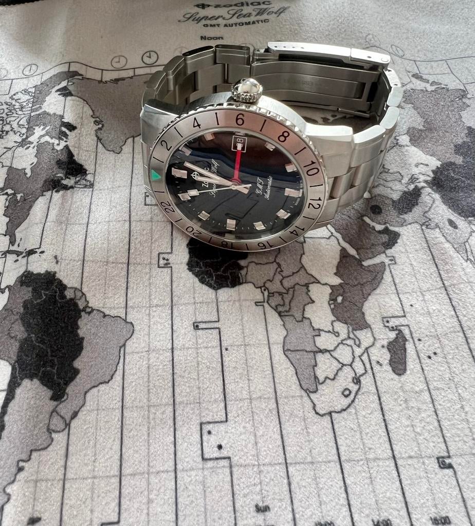 Foto 3 van 🌊 Zodiac Super Sea Wolf GMT (ZO9405) full set 🐺