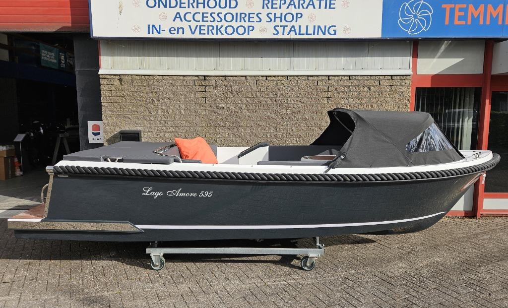 Lago Amore 595 Tender met xxl bunkussen, Ophalen, Nieuw, Buitenboordmotor, Polyester