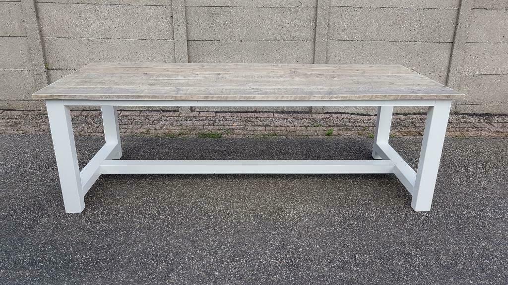 witte tafel 100 x 200, Ophalen of Verzenden, Nieuw, Rechthoekig, Eikenhout