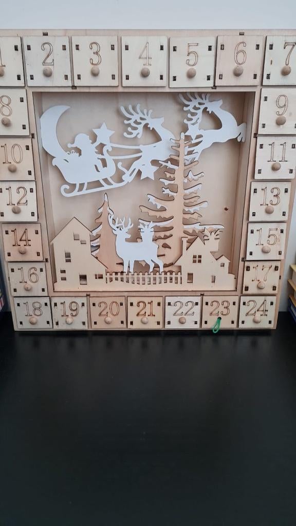 Adventskalender zelf te vullen, Diversen, Ophalen, Zo goed als nieuw