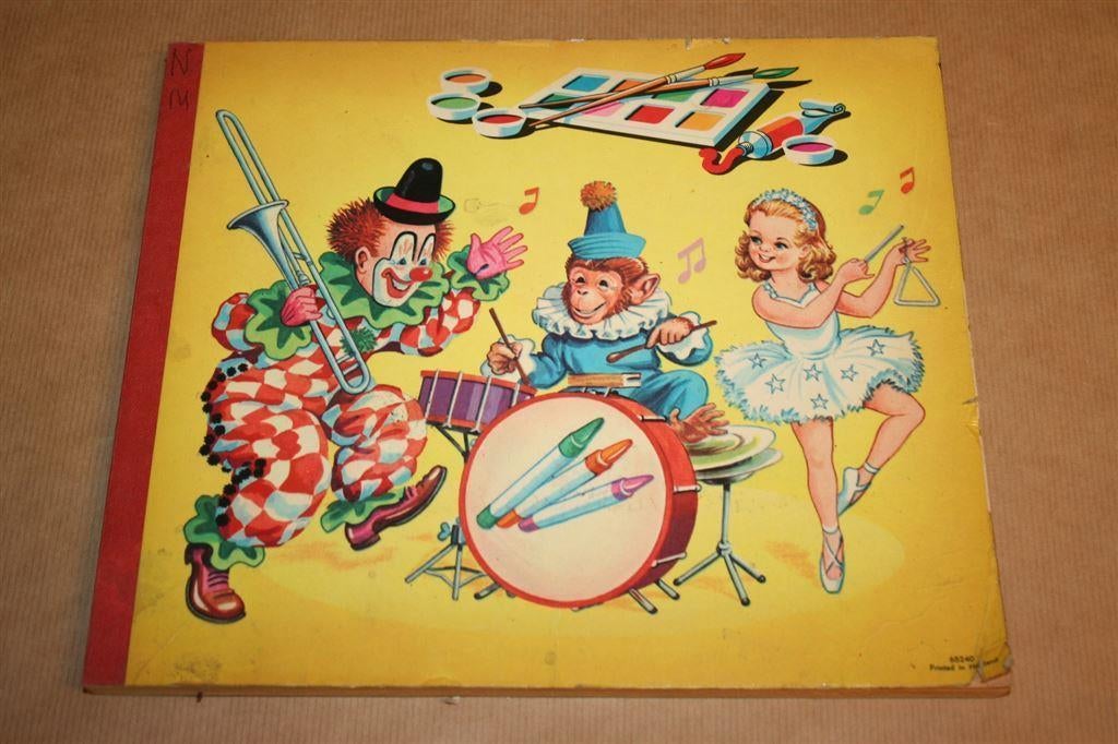 Zeldzaam kleurboek uit circa 1950 !!, Ophalen of Verzenden, Gelezen