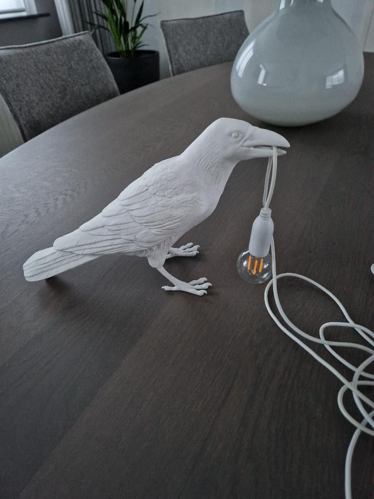 Seletti Bird lamp wit, Ophalen of Verzenden, Zo goed als nieuw, Overige materialen, Minder dan 50 cm