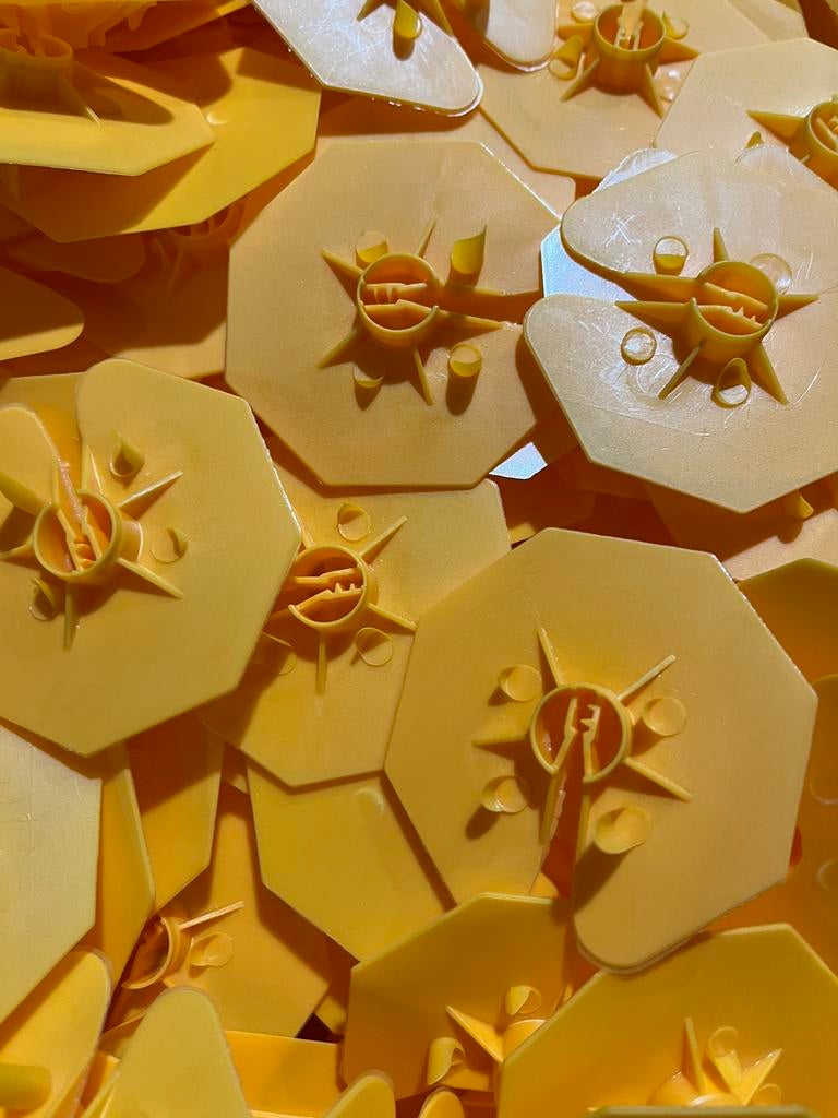Dakschroeven en stalen rosette 70mm, Ophalen of Verzenden, Nieuw