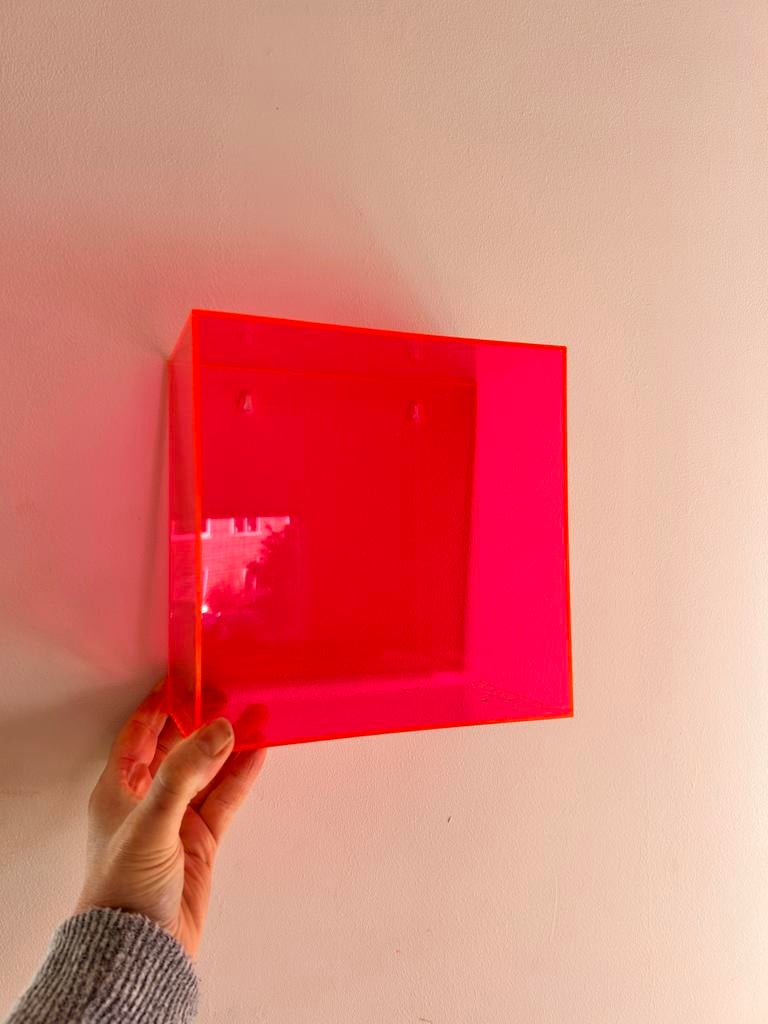 4 Kwantum Wandplankjes Fluor Roze - Nieuwstaat, Ophalen, Zo goed als nieuw