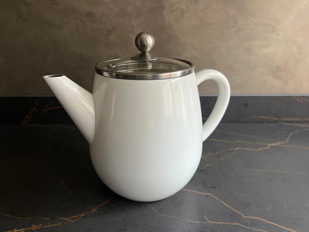 Bredemeijer Theepot + Theedoos Bamboe, Ophalen, Zo goed als nieuw