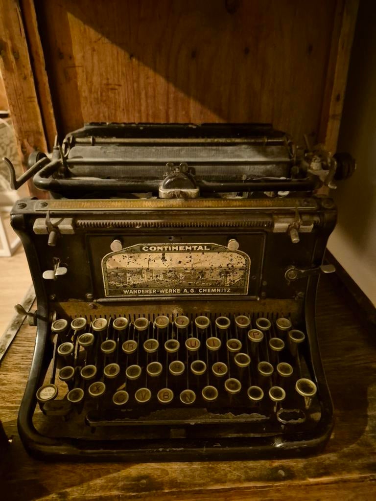 Continental typemachine, Ophalen