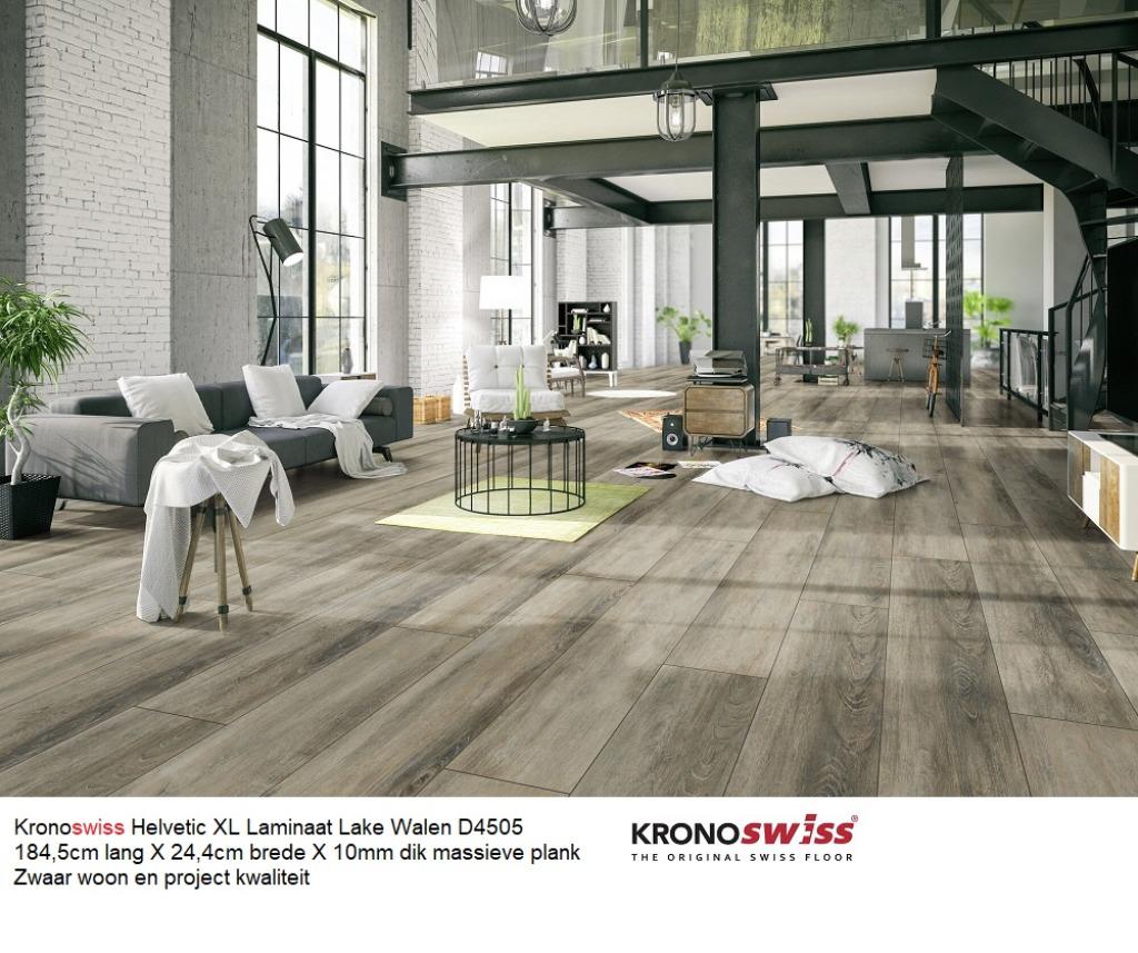 XL Laminaat Lake Walen D4505 184,5cm lang 10mm €15,95m2, 75 m² of meer, Nieuw, Ophalen of Verzenden, Laminaat vloer XL 185cm lang X 34cm breed