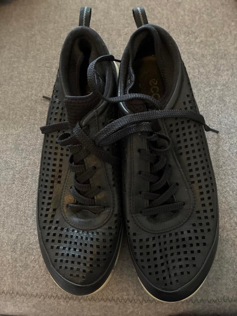 Ecco leren golfschoenen, weinig gedragen, Kleding | Dames, Schoenen, Ophalen of Verzenden, Zo goed als nieuw, Sportschoenen, Zwart