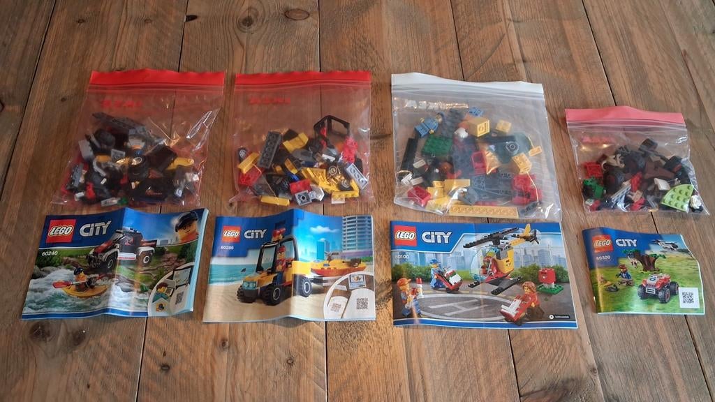 4x lego set divers, Ophalen of Verzenden, Zo goed als nieuw, Complete set, Lego