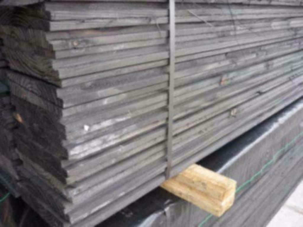 ZWEEDSRABAT PLANKEN VUREN ZWART GEDOMPELD, Ophalen, 25 tot 50 mm, Nieuw, Plank