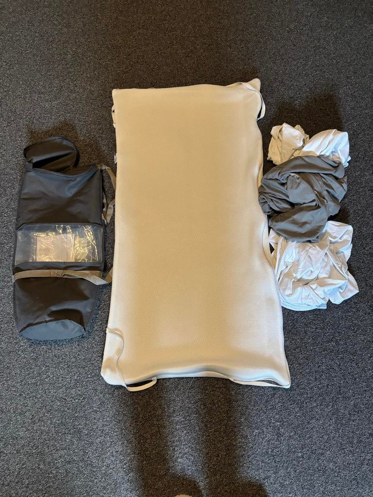 Maxxi Air Baby Topper 60x120 + 3 Hoezen, Ophalen, Gebruikt, Minder dan 140 cm, Matras