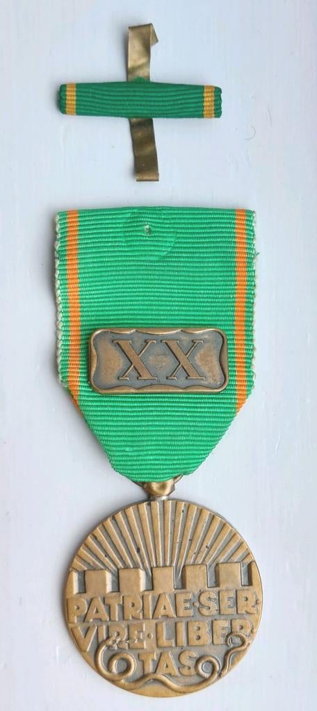 Medaille 20 jaar openbare orde / penning, Ophalen of Verzenden, Brons, Nederland