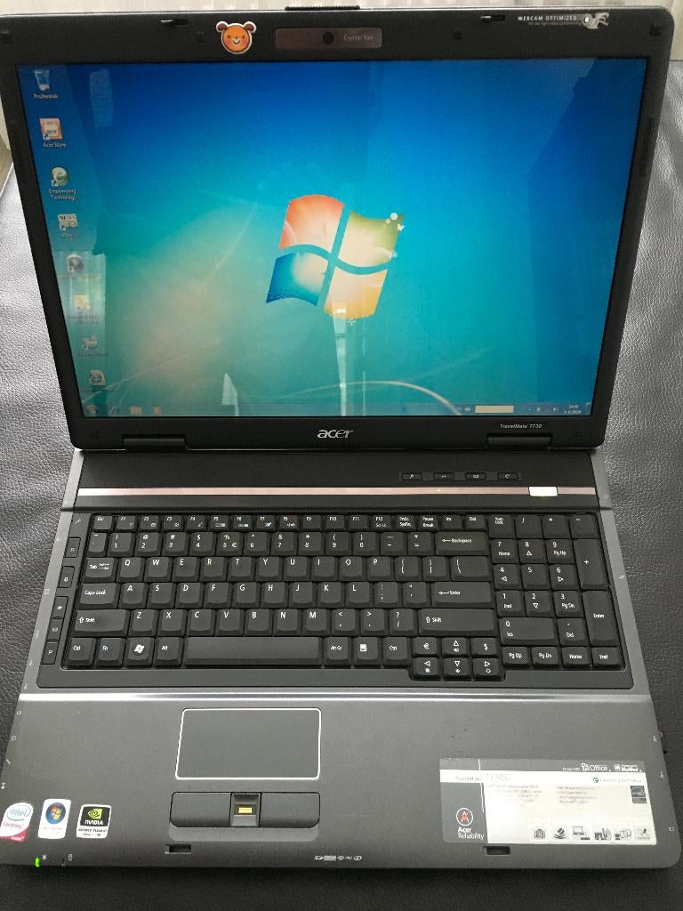 Ace travelmate 7730 g 654g50mn inclusief lader, Ophalen, Gebruikt, HDD, 2 tot 3 Ghz
