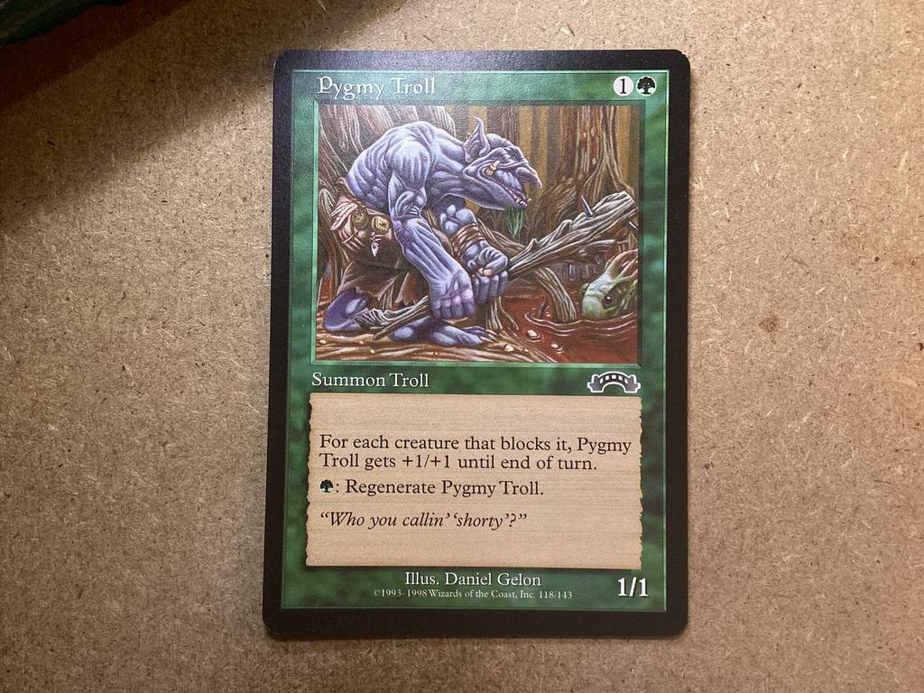 1x Pygmy Troll [118/143] (Excellent), Ophalen of Verzenden, Zo goed als nieuw, Losse kaart