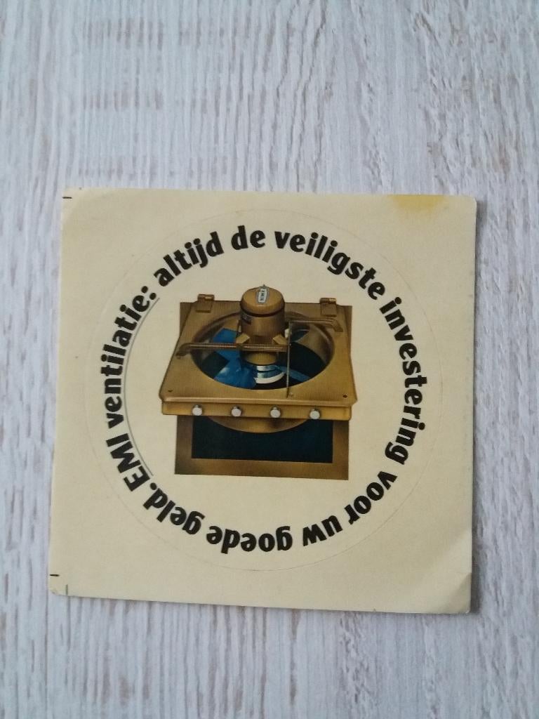 sticker EMI ventilatie : altijd de veiligste investering, Ophalen of Verzenden, Zo goed als nieuw, Merk