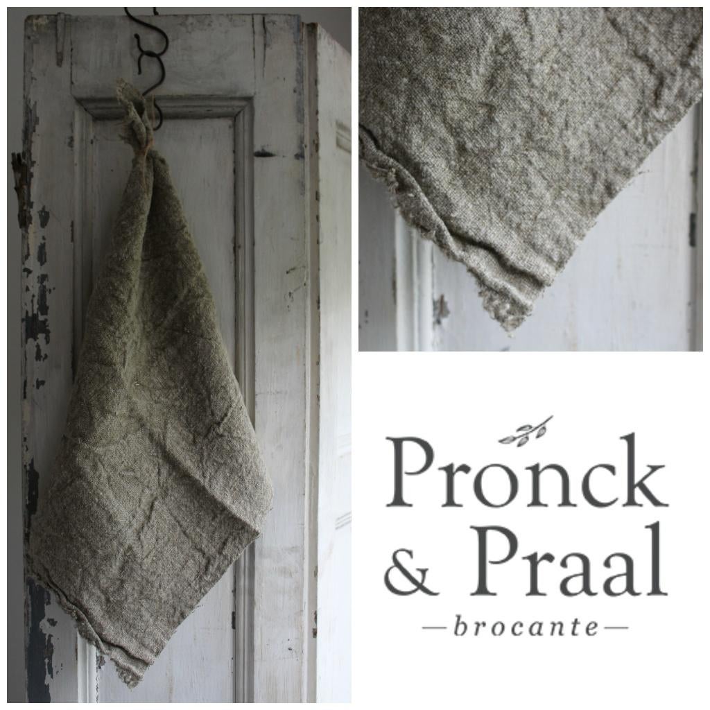 Stoere shabby linnen doek onbedrukt 45 x 45 *Pronck & Praal*, Ophalen of Verzenden, Nieuw