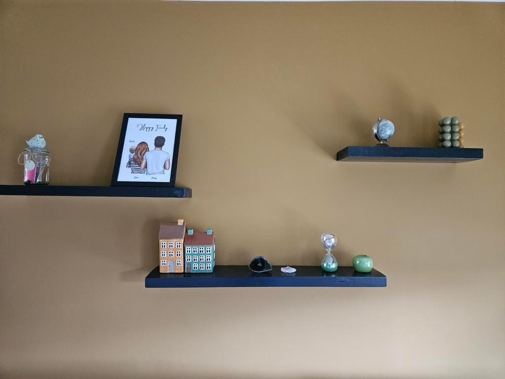 3 houten ophang planken, Ophalen