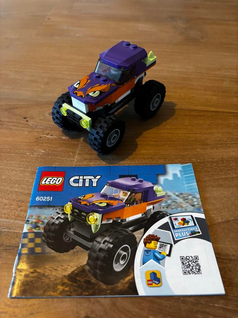Lego City Monster Truck 60251, Ophalen of Verzenden, Zo goed als nieuw, Complete set, Lego