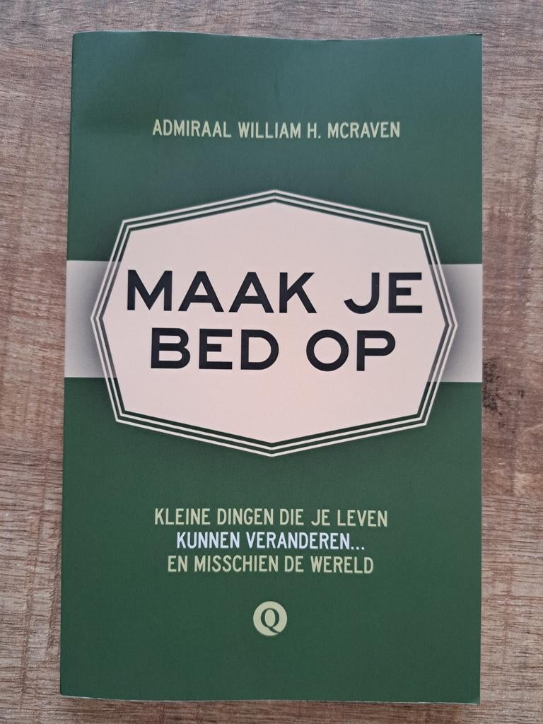 Admiraal McRaven - Maak je bed op, Ophalen of Verzenden, Zo goed als nieuw, Admiraal McRaven