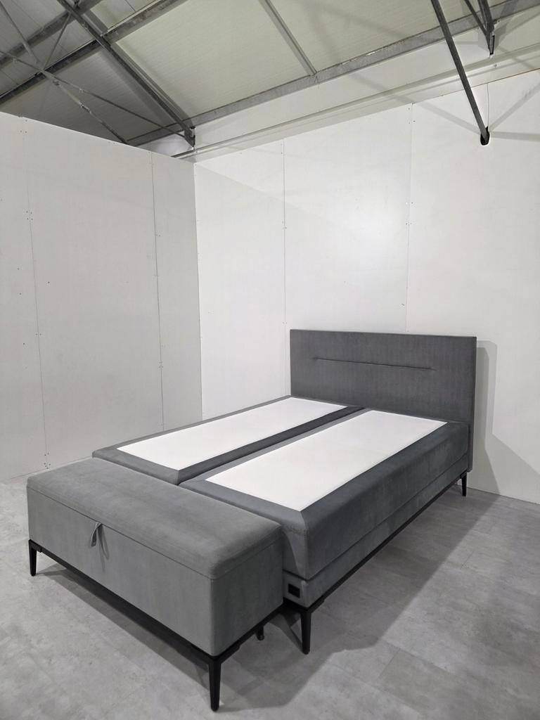 Boxspring Swiss Sense Lifestyle by vtwonen Cinnamon 160x200, Tweepersoons, Ophalen of Verzenden, Zo goed als nieuw, 200 cm